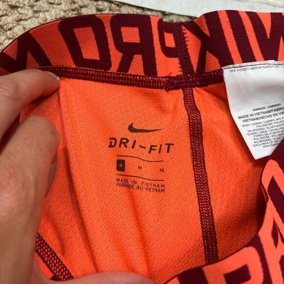Boys‎ Nike Pro Coloburst Training Tights Orange Youth Size Medium - Picture 8 of 10